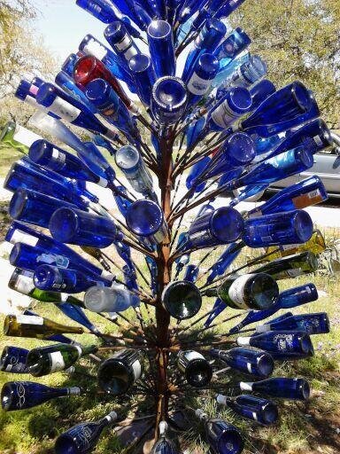 July Photo Fun - Blue Bottle Tree - Mini # 5 - B