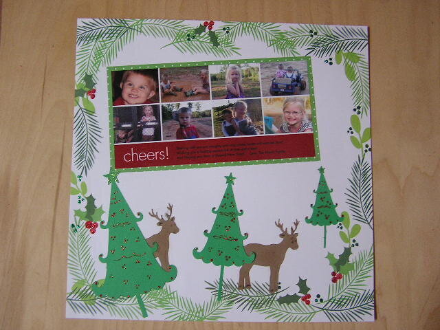 Christmas Card Page- July Cricut Challenge - W/Twist