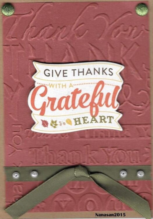 Give Thanks card