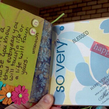page of paperbag scrapbook