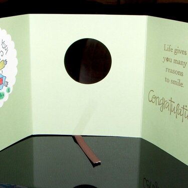 inside of Hooray for you card