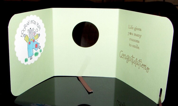 inside of Hooray for you card