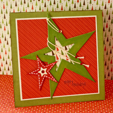Star Holiday Card *Pebbles Inc.*