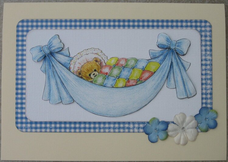 Blue baby card