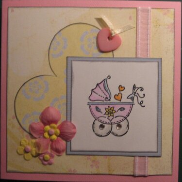 Card for a baby girl