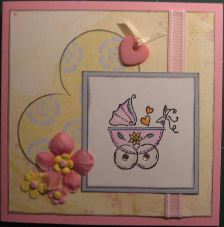 Card for a baby girl