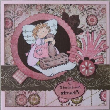 Stamping angel card