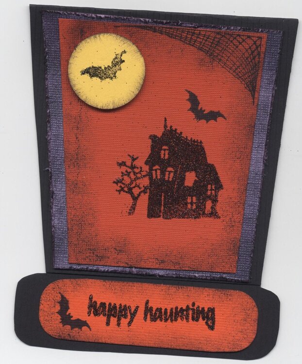 Haunted House card