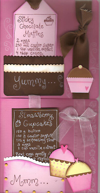 Cupcake recipe cards