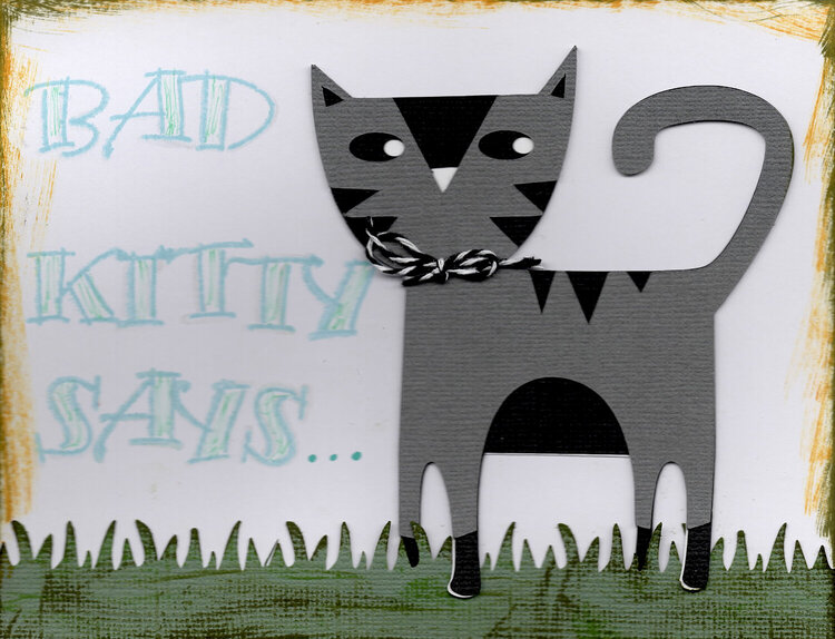 Bad Kitty Card