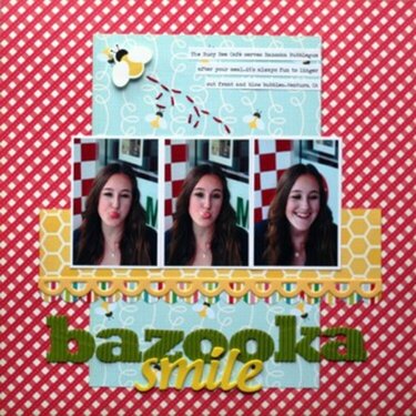 Bazooka Smile- August Little Red Scrapbook Kit