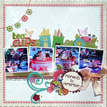 Tea Cups- Little Red Scrapbook