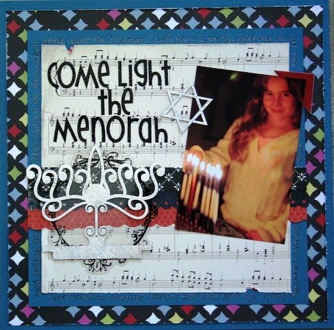 Come Light the Menorah- As seen in Scrapbooks etc.