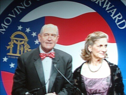 Governor Sonny Perdue and Miss Mary at the Inauguration