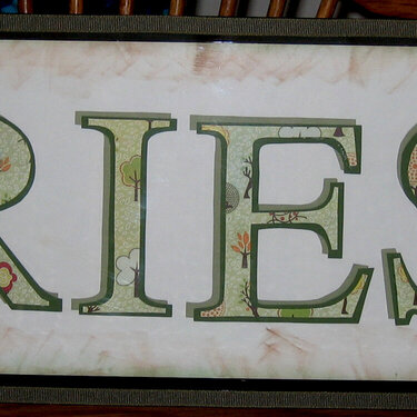 Priest Family Name Sign