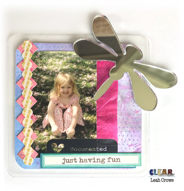 Clear Scrap Coaster Photo Magnets
