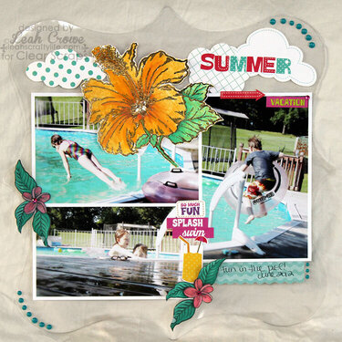 Summer Vacation *Clear Scraps &amp; Stampendous*