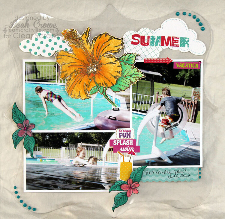 Summer Vacation *Clear Scraps &amp; Stampendous*