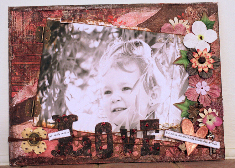 altered canvas *love*