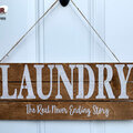 Laundry home decor pallet sign