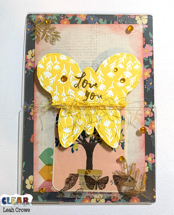 Butterfly Send it Clear Card