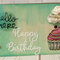 Wood Cupcake Card