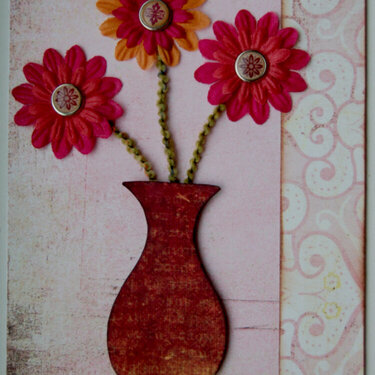 Flowers &amp; Vase card