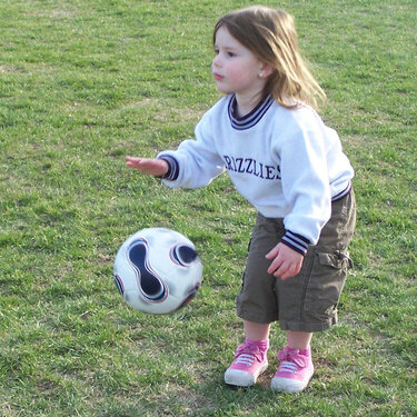 Littlest soccer player