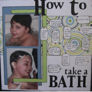 How to Take a Bath