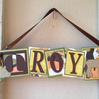 Troy Name Sign