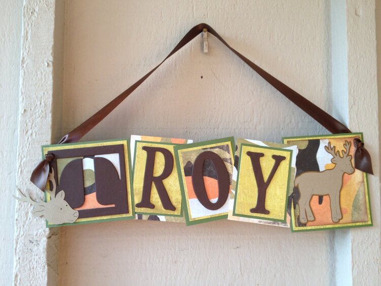 Troy Name Sign