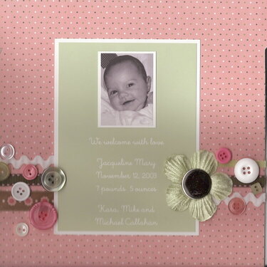 Jacqueline&#039;s Baby Book--Title Page