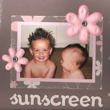 Jacqueline&#039;s Baby Book--Sunscreen