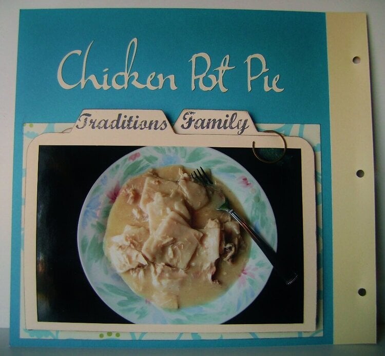 Chicken Pot Pie recipe layout