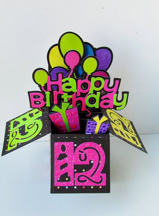 Happy Birthday Pop Up Box Card