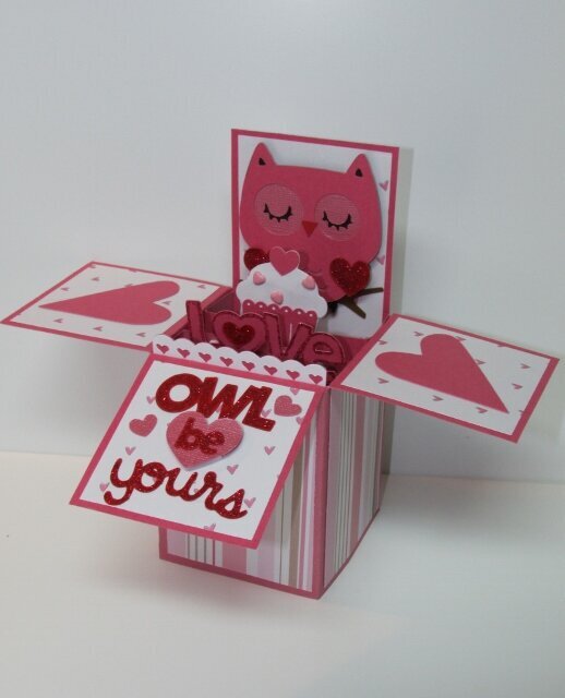 Owl Be Your Pop Up Box card