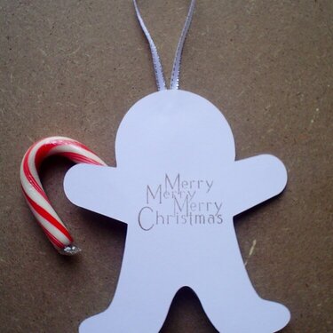 Gingerbread Candy Cande Holder/Ornament (back)