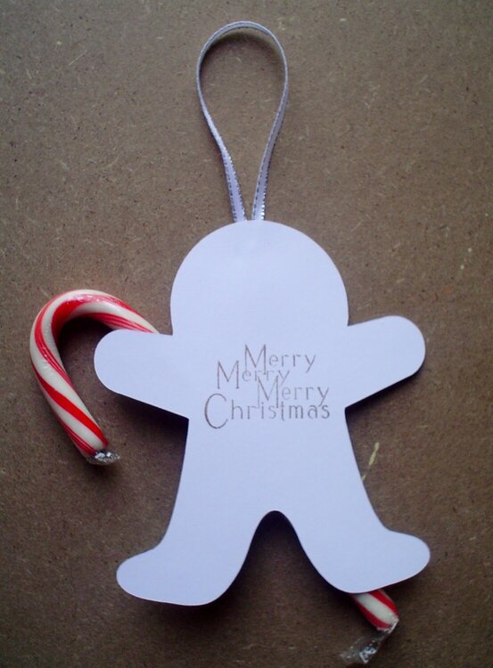 Gingerbread Candy Cande Holder/Ornament (back)