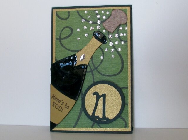 Here&#039;s to You! 21st Birthday card
