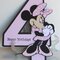 Minnie Mouse 4th Birthday Shape card
