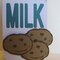 Milk and Cookies Birthday Party Invitations (close up of cookies)