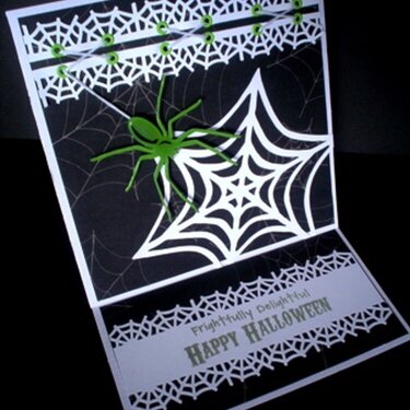 Frightfully Delightful Spider Halloween card