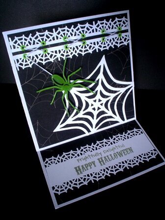 Frightfully Delightful Spider Halloween card