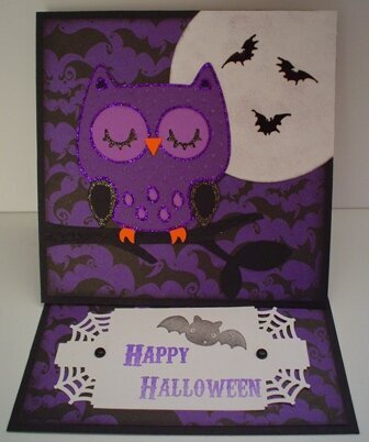 Halloween Owl Easel card