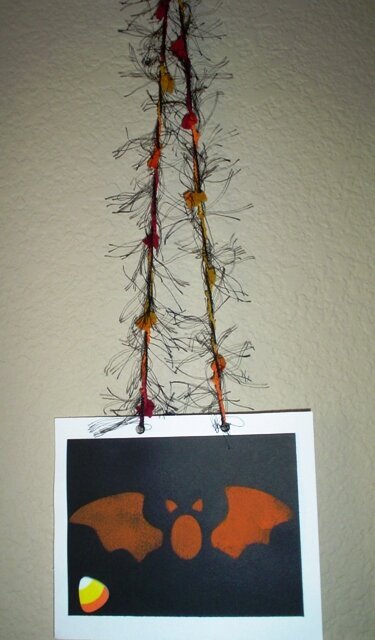 Bat hanger (made Oct. 2007 by my daughter)
