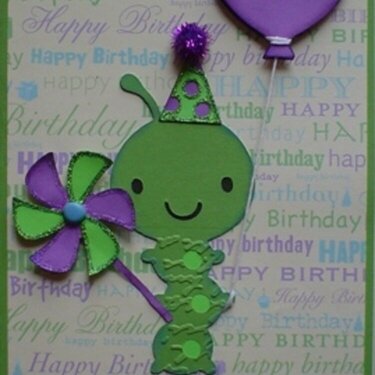 Happy Birthday Caterpillar card