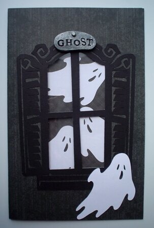 Haunted Window card