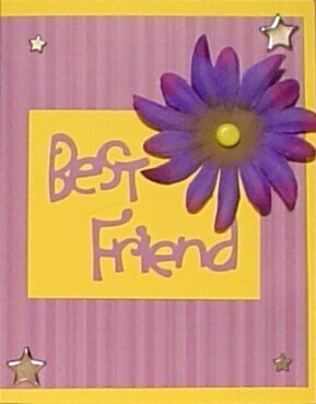 Best Friend card (my 6 year old daughter made)