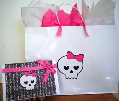 Monster High inspired card and gift bag