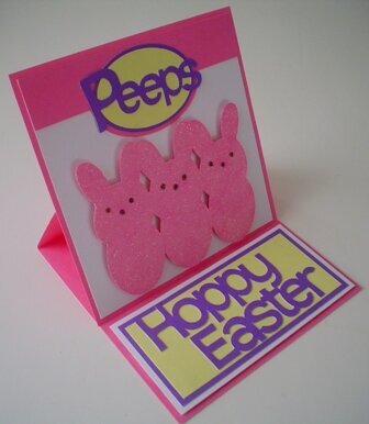 Peeps Easter card